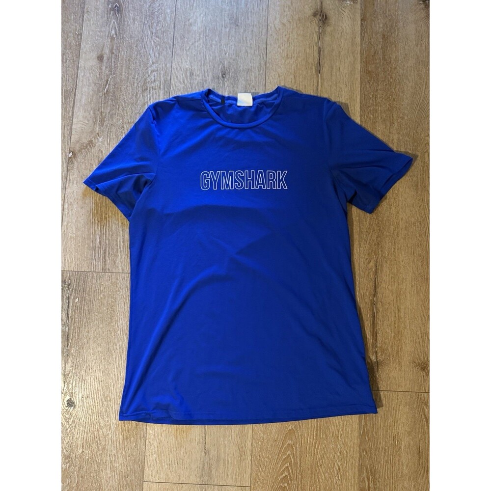 Gymshark Mens Blue Short Sleeve Athletic T-shirt Size Large Workout